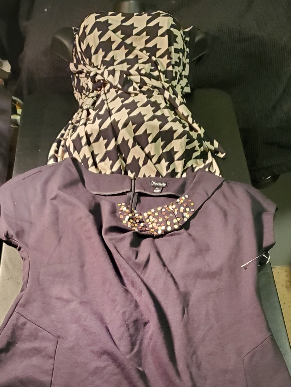 Jbs White/black Size ? Sleveeless Dress/ Relativity Black/white Size Pxl Dress